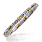 Picchiotti - Xpandable™ Fancy Yellow & White Diamond Bracelet in 18K White and Yellow Gold - Jackson Hole Jewelry Company