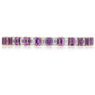 Picchiotti - Xpandable™ Octagonal Pink Sapphire & Diamond Bracelet in 18K White & Yellow Gold - Jackson Hole Jewelry Company