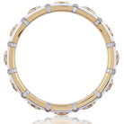 Picchiotti Xpandable™ Pink & Blue Sapphire, Diamond & White Ceramic Bracelet in 18K Yellow and White Gold 1.48 cttw - Jackson Hole Jewelry Company
