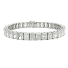 Radiant Cut Diamond Tennis Bracelet in 18K White Gold 26.77 Cttw - Jackson Hole Jewelry Company