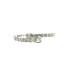 Emerald Cut Diamond Bangle in 18K White Gold - Jackson Hole Jewelry Company