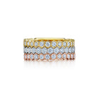 18K Gold Hexagon Honeycomb ¾ Diamond Eternity Band – 0.59 Carats - Jackson Hole Jewelry Company