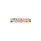 18K Gold Hexagon Honeycomb ¾ Diamond Eternity Band – 0.59 Carats - Jackson Hole Jewelry Company
