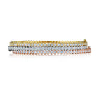 18K Gold Bangle with White Diamonds - Jackson Hole Jewelry Company