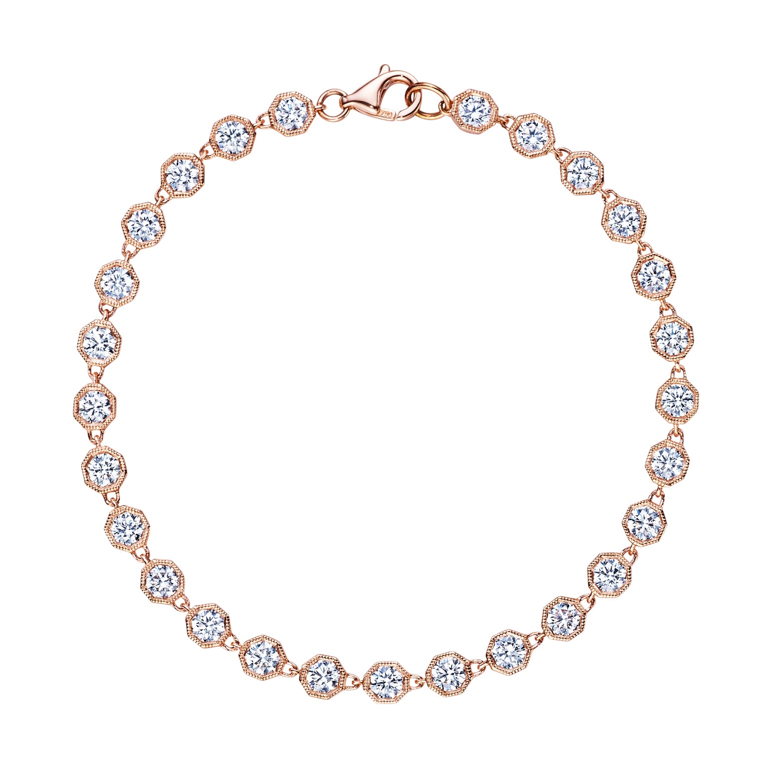 18K Gold Bracelet with White Diamonds - Jackson Hole Jewelry Company