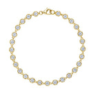 18K Gold Bracelet with White Diamonds - Jackson Hole Jewelry Company