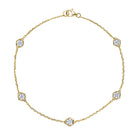 18K Gold Bracelet with White Diamonds - Jackson Hole Jewelry Company
