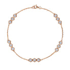 18K Gold Bracelet with White Diamonds - Jackson Hole Jewelry Company