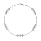 18K Gold Bracelet with White Diamonds - Jackson Hole Jewelry Company