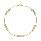 18K Gold Bracelet with White Diamonds - Jackson Hole Jewelry Company