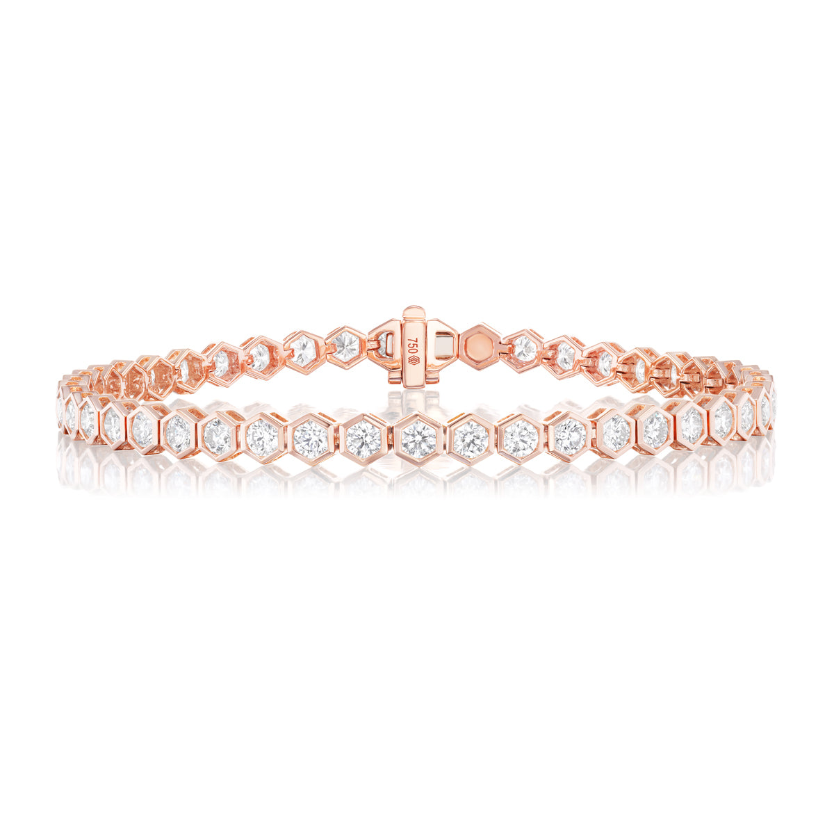 Broadway Collection 18K Gold Bracelet with White Diamonds - 0.08 CT each - Jackson Hole Jewelry Company