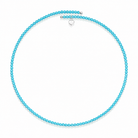 Chantecler Choker Necklace in Compound Turquoise and Silver - Jackson Hole Jewelry Company