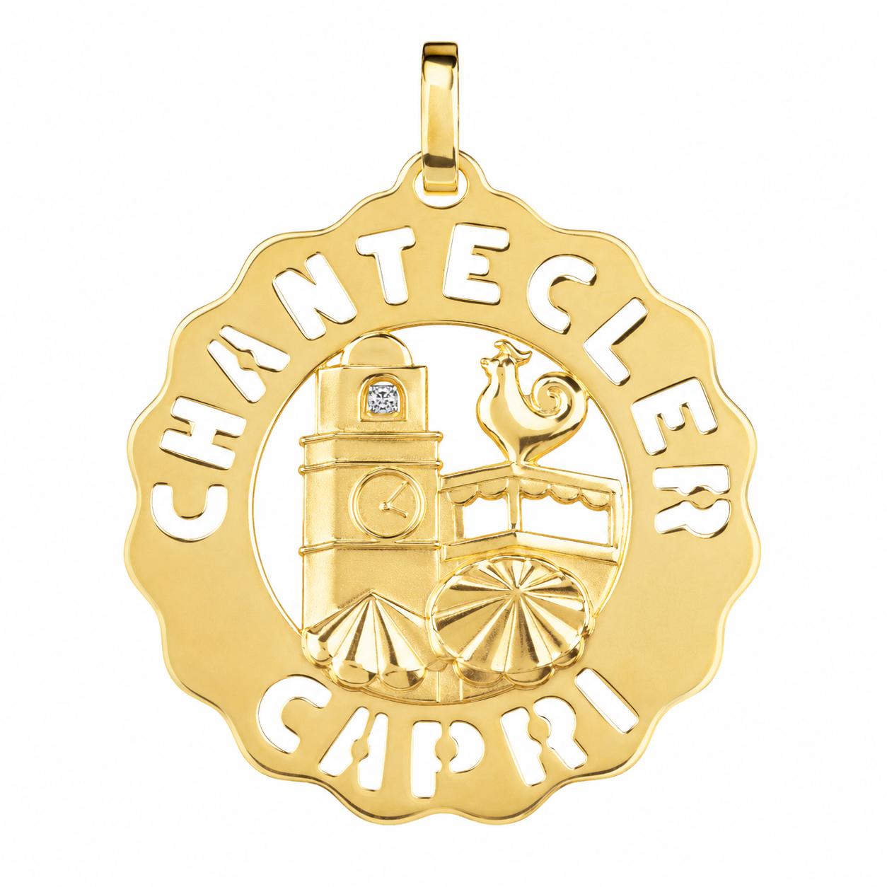 Chantecler Piazzetta Diamond Charm in 18K Yellow Gold - Jackson Hole Jewelry Company