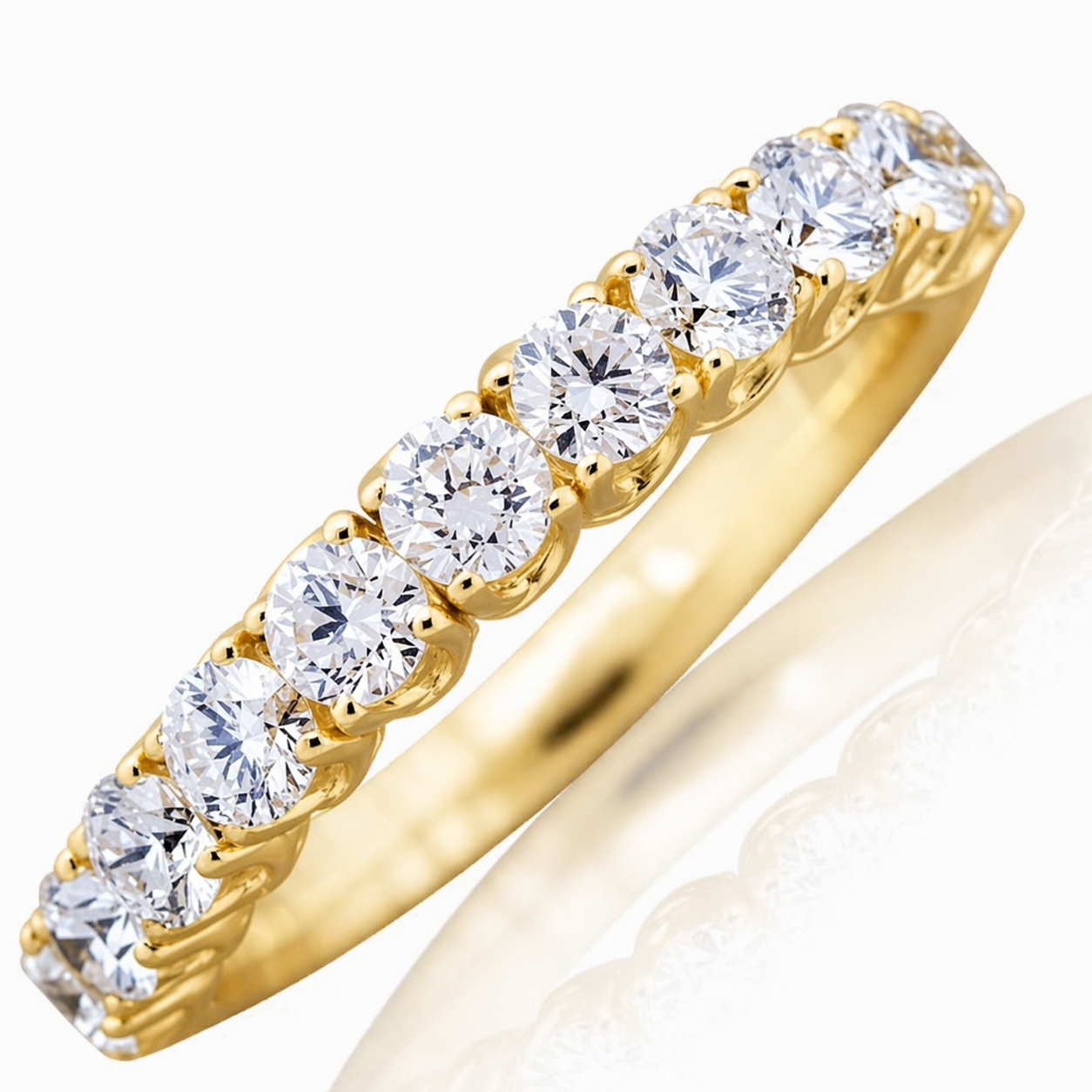 Picchiotti Xpandable™ Round Diamond Eternity Band in 18K Yellow Gold 2.54 cttw - Jackson Hole Jewelry Company