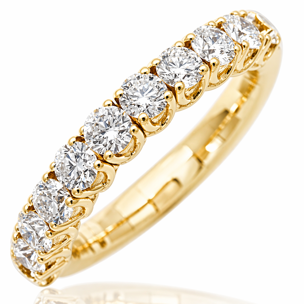 Picchiotti Xpandable™ Round Diamond Eternity Ring in 18K White Gold 1.07 cttw - Jackson Hole Jewelry Company