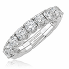Picchiotti Xpandable™ Round Diamond Half Way Eternity Ring in 18K White Gold 1.71 cttw - Jackson Hole Jewelry Company