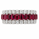 Picchiotti Xpandable™ Ruby & Diamond Ring in 18K White Gold 3.67 cttw - Jackson Hole Jewelry Company