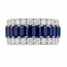 Picchiotti - Xpandable™ Sapphire and Diamond Ring in 18K White Gold 12.67 cttw - Jackson Hole Jewelry Company
