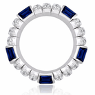 Picchiotti - Xpandable™ Blue Sapphire and Diamond Fashion Ring in 18K White Gold 12.03 cttw - Jackson Hole Jewelry Company