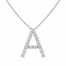 LUXE Diamond Letter Crafted in 18K White Gold - Jackson Hole Jewelry Company