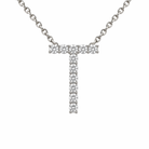 LUXE Diamond Letter Crafted in 18K White Gold - Jackson Hole Jewelry Company