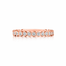 Hex Collection 18K White Gold Honeycomb 3/4 Diamond Eternity Ring - Jackson Hole Jewelry Company