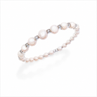 Chantecler Chérie Bracelet in 18K White Gold with Diamonds and Freshwater Pearls - Jackson Hole Jewelry Company