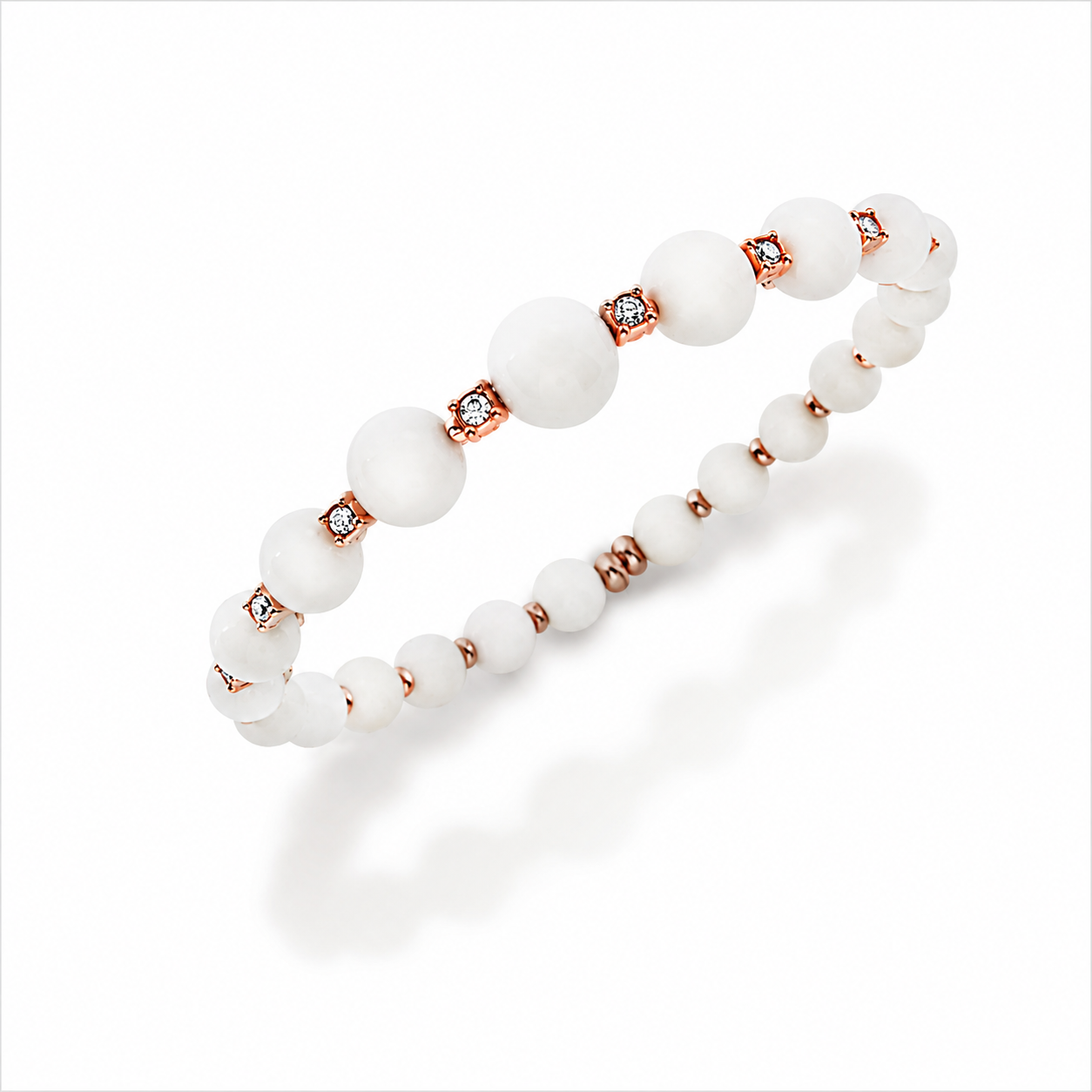 Chantecler Chérie Bracelet in 18K Rose Gold with White Diamonds and Kogolong - Jackson Hole Jewelry Company