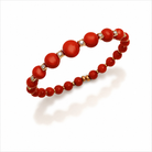 Chantecler Chérie Bracelet in 18K Rose Gold with White Diamonds and Red Coral - Jackson Hole Jewelry Company