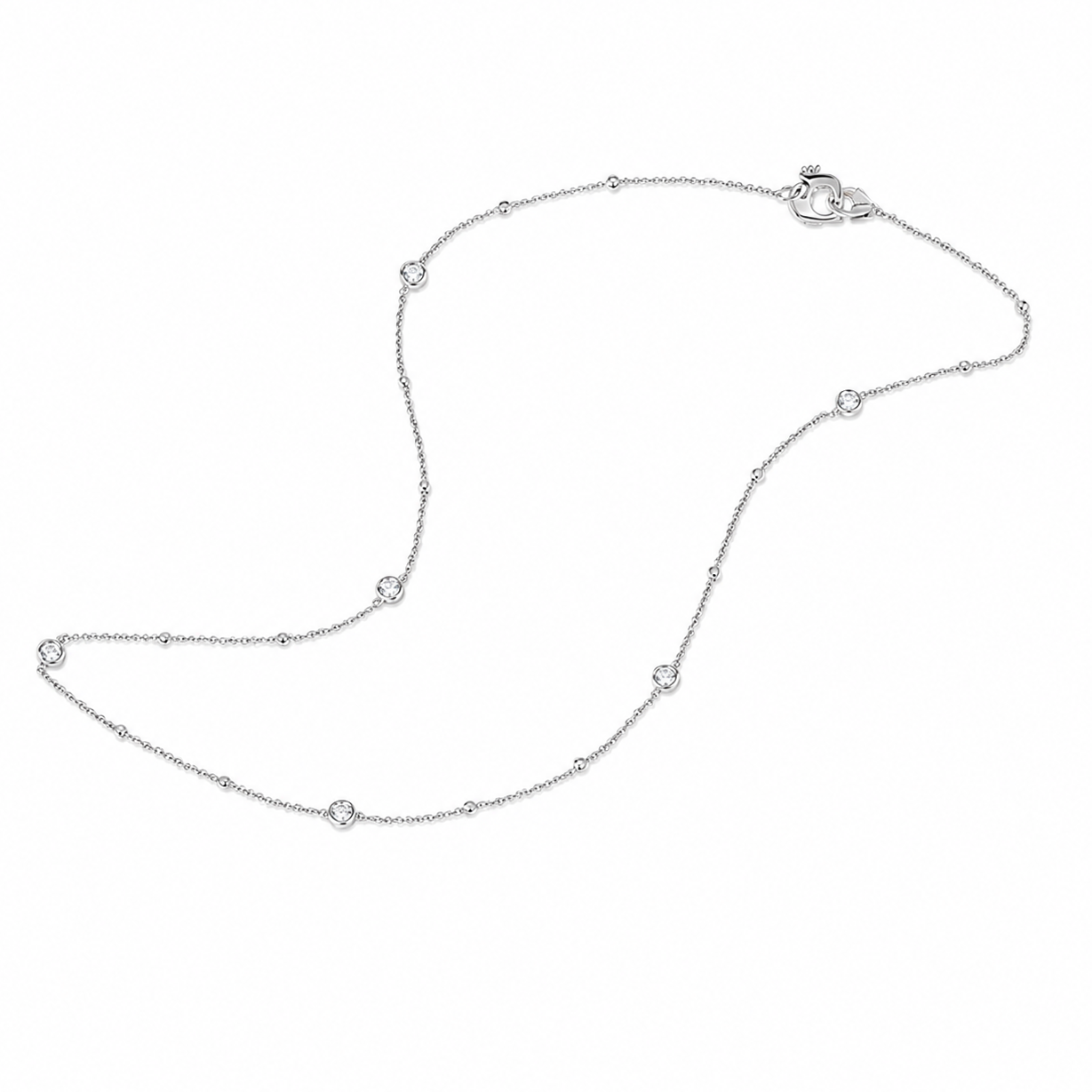 Chantecler Accessori 42 cm Capri Diamond Chain in 18K White Gold - Jackson Hole Jewelry Company