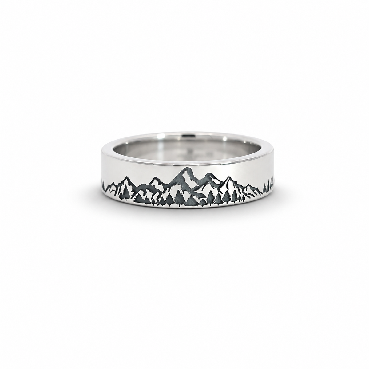 Single Teton Outline Ring in .925 Sterling Silver – Jackson Hole
