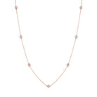 18K Gold Necklace with 7 White Diamonds - Jackson Hole Jewelry Company