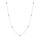 18K Gold Necklace with 7 White Diamonds - Jackson Hole Jewelry Company