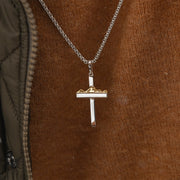 Men's 14K Teton Cross Necklace in 14K Gold - Jackson Hole Jewelry Company