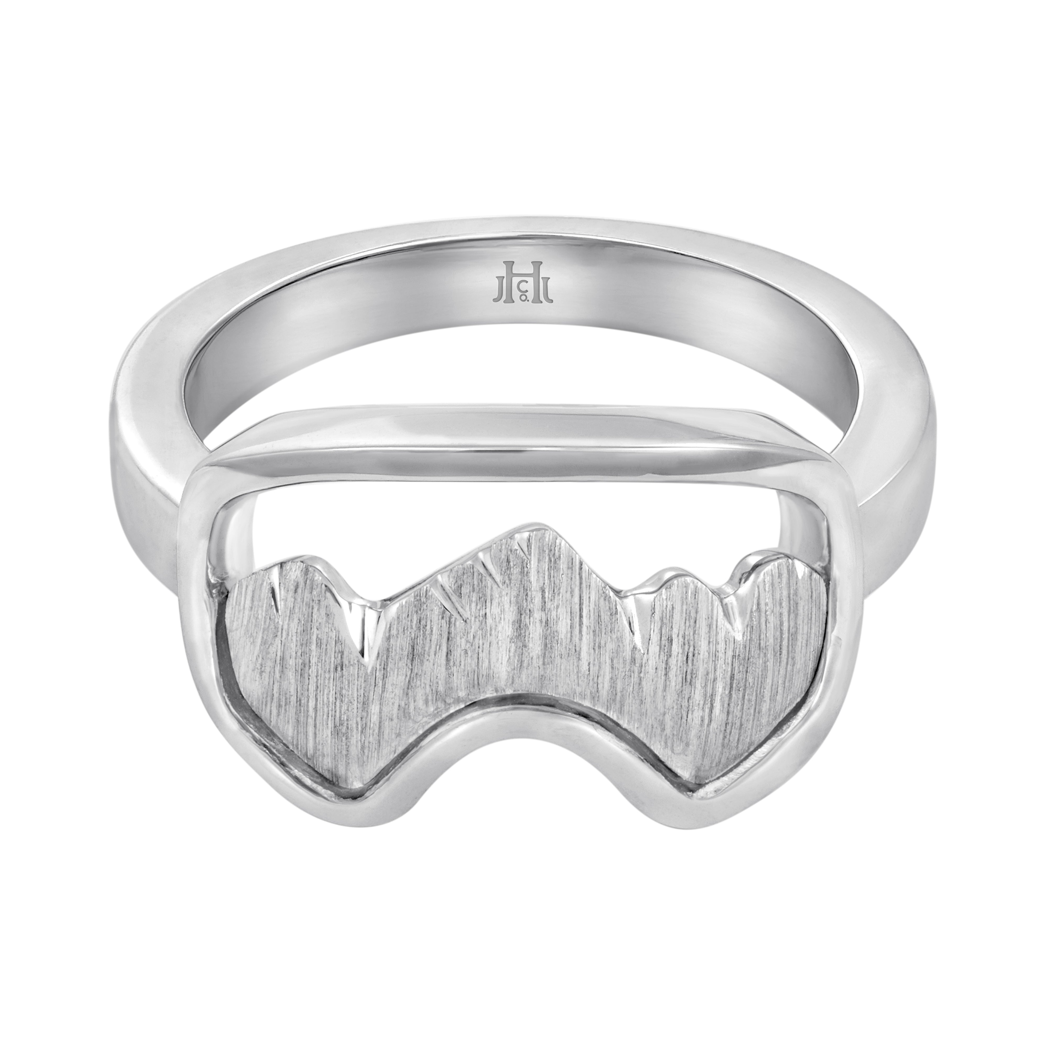 Silver Teton Ski Goggle Ring – Jackson Hole Jewelry Company