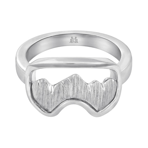 teton goggles Silver Teton Ski Goggle Ring – Jackson Hole Jewelry Company
