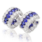 Picchiotti - Blue Sapphire and Diamond Earrings in 18K White Gold - Jackson Hole Jewelry Company