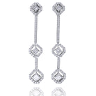 Picchiotti - Long Drop Diamond Earrings in 18K White Gold - Jackson Hole Jewelry Company