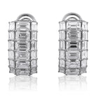 Picchiotti - Emerald and Baguette-Cut Diamond Earrings in 18K White Gold - Jackson Hole Jewelry Company