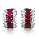 Picchiotti - Ruby and Diamond Earrings in 18K White Gold - Jackson Hole Jewelry Company