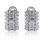 Picchiotti - Emerald-Cut Diamond Earrings in 18K White Gold - Jackson Hole Jewelry Company