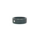 Solid Black Diamond Band with 0.10 Carat Inset Diamond - Jackson Hole Jewelry Company