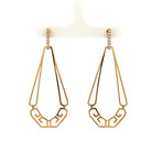 DOVES 18K YELLOW GOLD ART DECO EARRING WITH DIAMONDS - Jackson Hole Jewelry Company