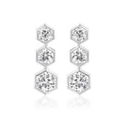 Broadway Collection 18K Gold Earrings with White Diamonds - Jackson Hole Jewelry Company