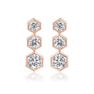Broadway Collection 18K Gold Earrings with White Diamonds - Jackson Hole Jewelry Company
