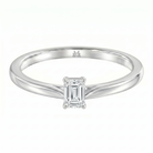 Le PeTeton Emerald Cut Diamond Solitaire Engagement Ring in 18K Gold - Jackson Hole Jewelry Company