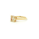 Fancy Yellow Cushion Cut Diamond Ring in 18K Yellow Gold - Jackson Hole Jewelry Company