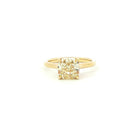 Fancy Yellow Cushion Cut Diamond Ring in 18K Yellow Gold - Jackson Hole Jewelry Company