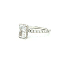 Radiant Cut Diamond Pavé Engagement Ring in Platinum - Jackson Hole Jewelry Company