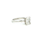 Platinum Cushion-Cut Diamond Solitaire Ring - Jackson Hole Jewelry Company